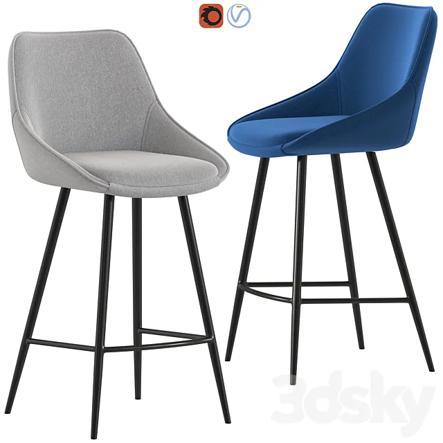 Temple and Webster Nappa Stool 3DModel