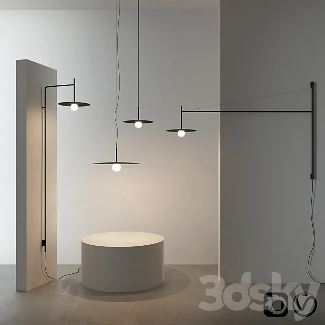 Tempo by Vibia Set 02 3D Model