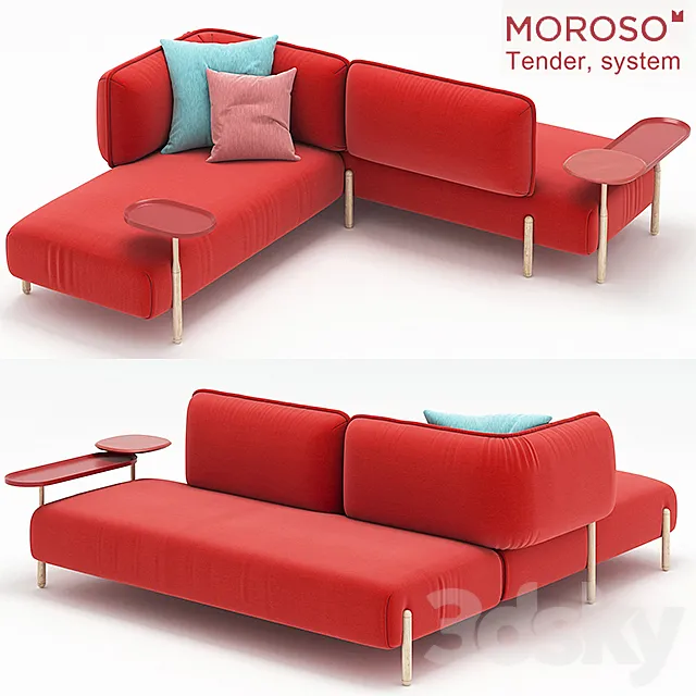 Tender sofa system 3D Model