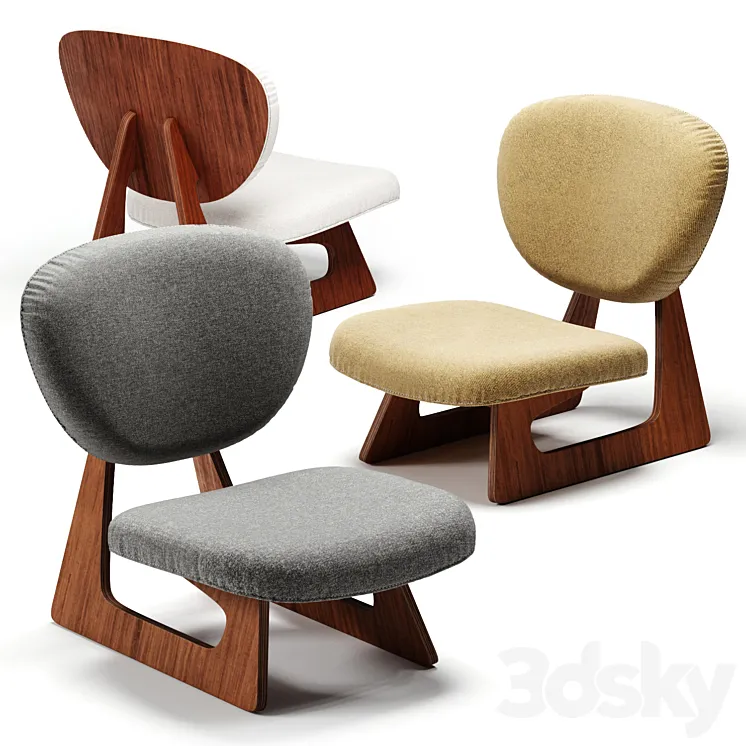 Tendo Mokko Lounge Chair 3D Model Free