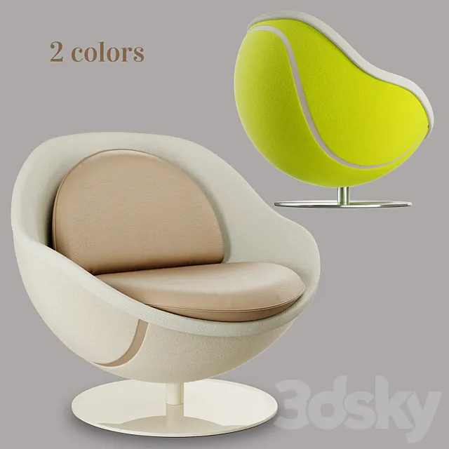 Tennis Chair - Volley (LILLUS) 3D Model