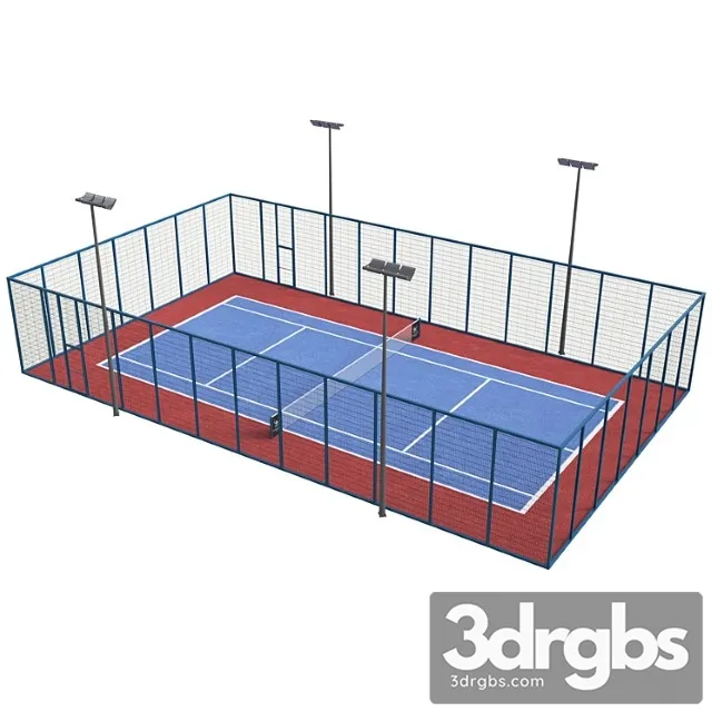 Tennis Court 1 3D Model Download