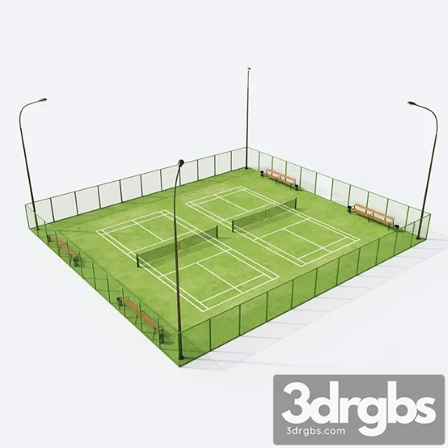 Tennis court 3D Model Free