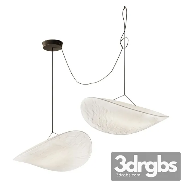 Tense pendant 90 cm white