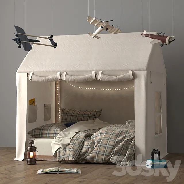 Tent 109252 NATL TWIN 3D Model