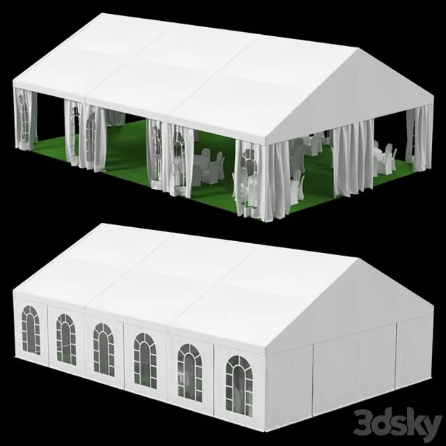 Tent 10x15m 3D Model