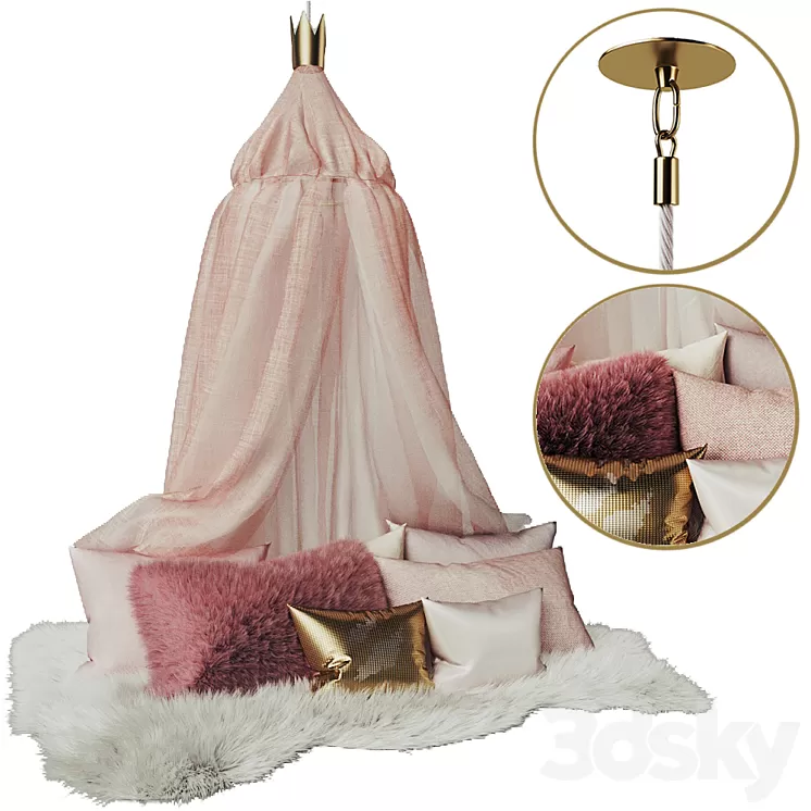 tent canopy for nursery 3D Model