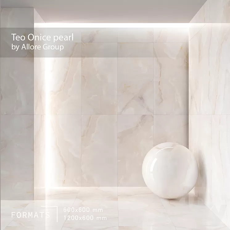 Teo Onice pearl Floor/Wall Tile 3D Model