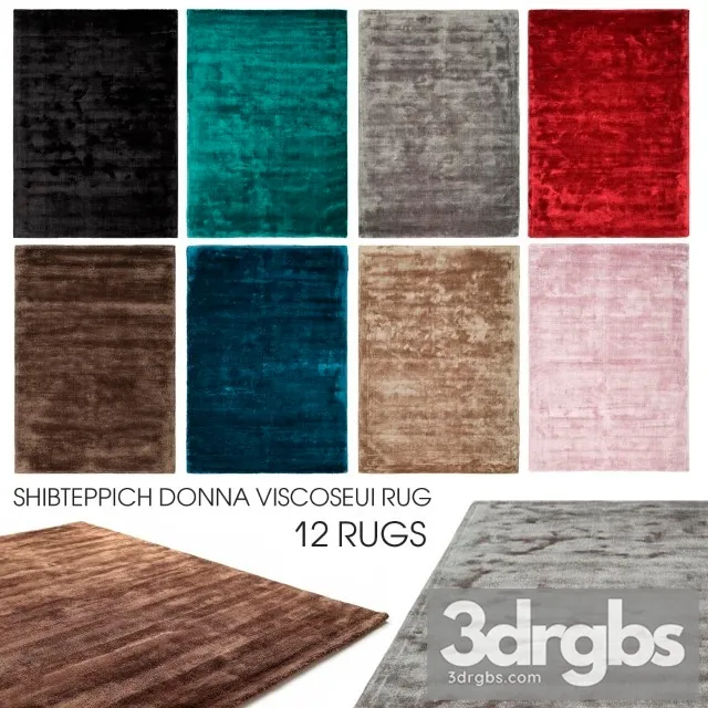 Teppich Donna Viscose 3D Model Free