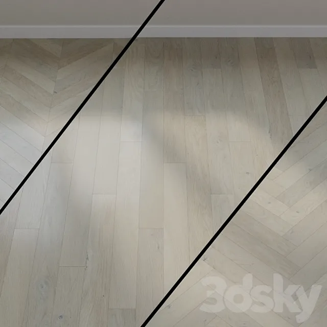 Ter Hurne Earth Parquet Board Sandy Oak Gray M08a 1101012250 3D Model