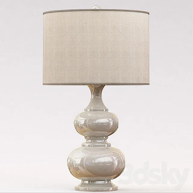 Terra Bella Table Lamp - White 3DModel