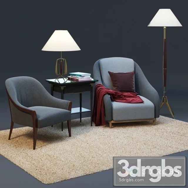 Terra Cotta Armchair 3D Model Free