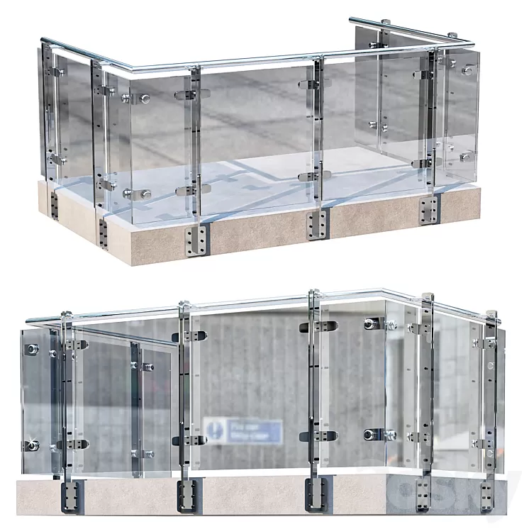 TERRACE & BALUSTRADE NO2 3D Model