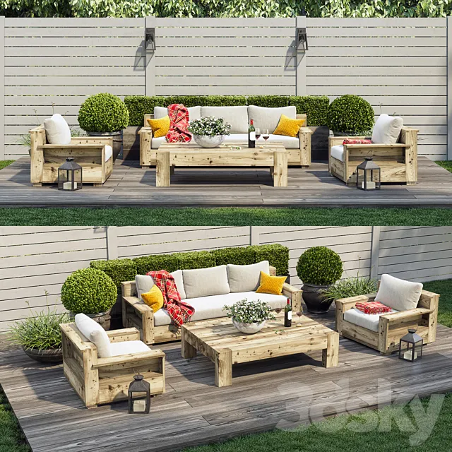 Terrace. patio. outdoor space 3DModel