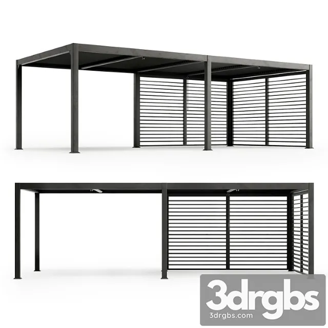 Terrace pergola maranza 720cm gray 3D Model Free