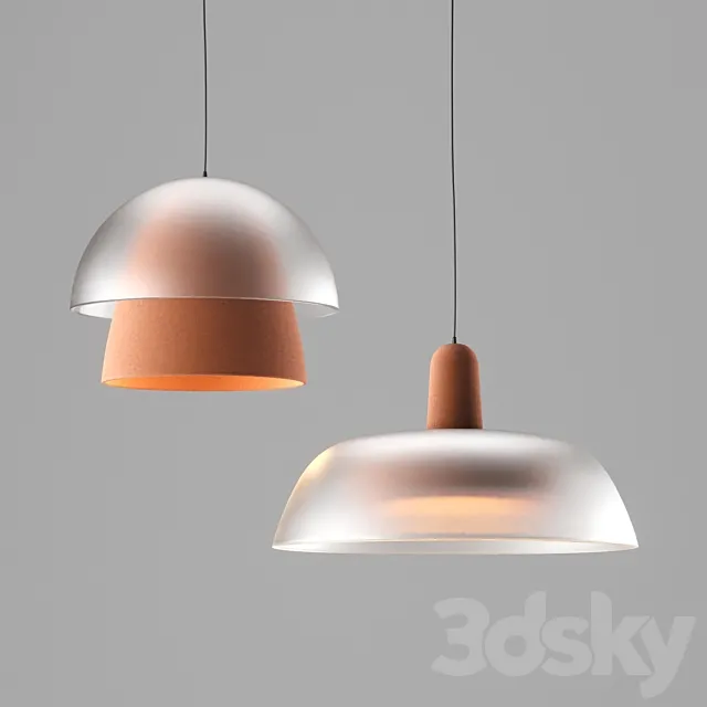 Terracotta Pendant Lamps by Mauricio Sanin 3DModel