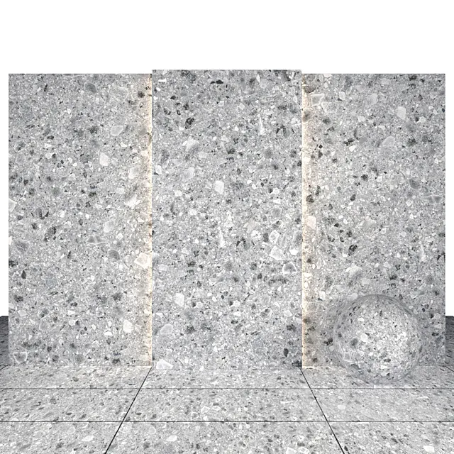 Terrazzo Light Stone 3D Model