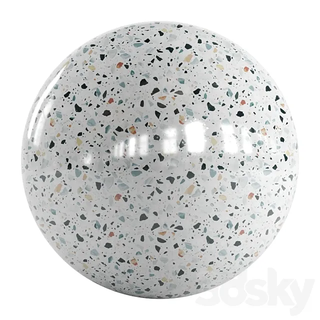 Terrazzo Mix 01 3D Model