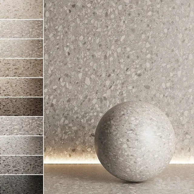 Terrazzo seamless marble 10 3D Model