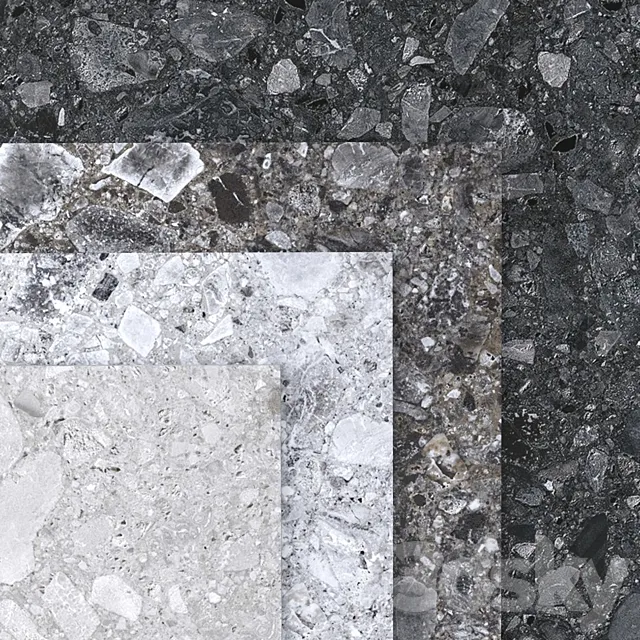 Terrazzo set 04 3D Model