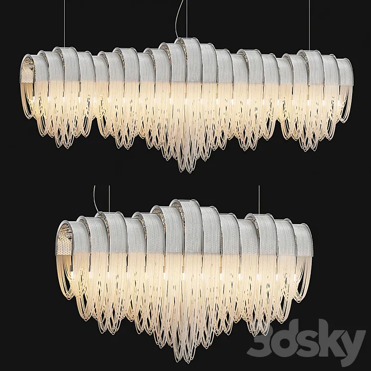 Terzani Concordia Volver Chandelier 3D Model Free