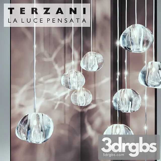 Terzani - mizu pendant light 3D Model Free