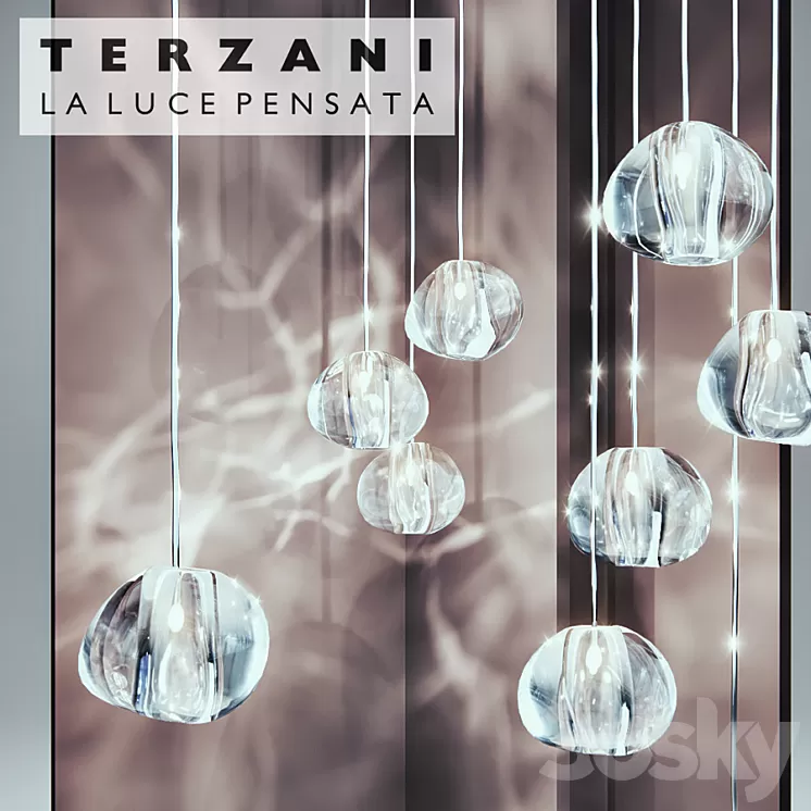 Terzani – Mizu Pendant Light 3D Model