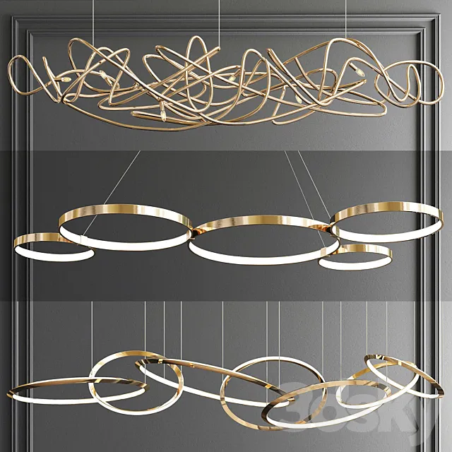 Terzani Oracle Capella Rings - 3 type 3D Model