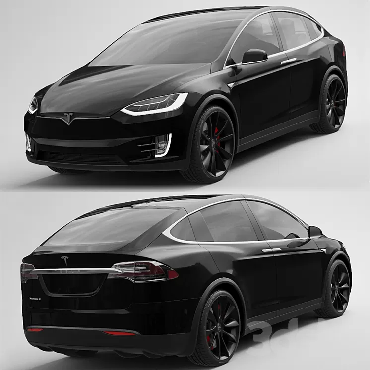 Tesla model x 3D Model Free