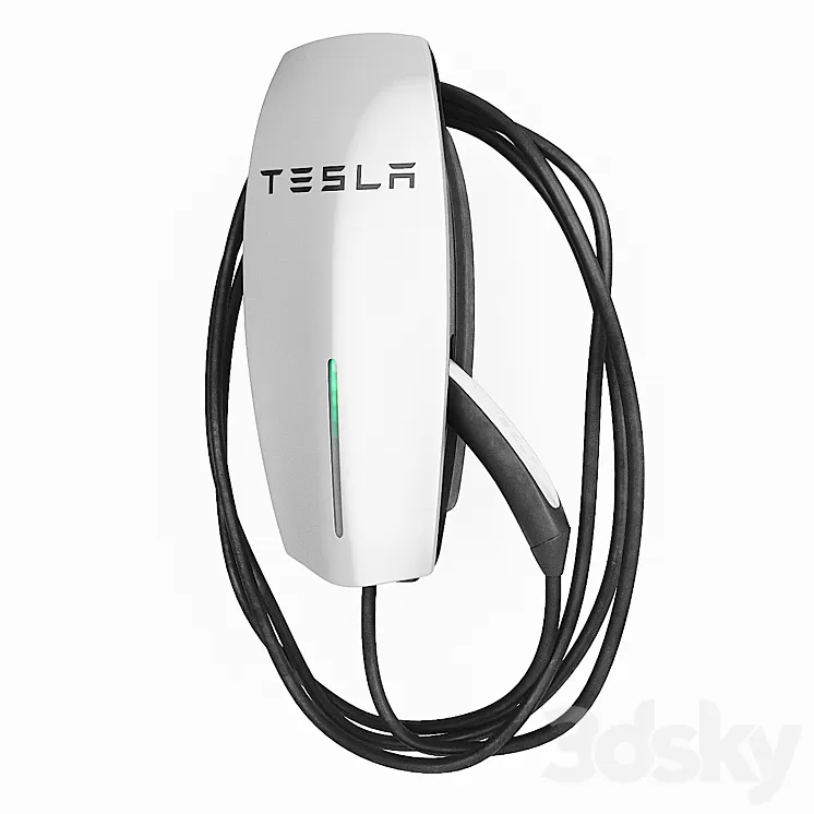 Tesla wall connector 3D Model