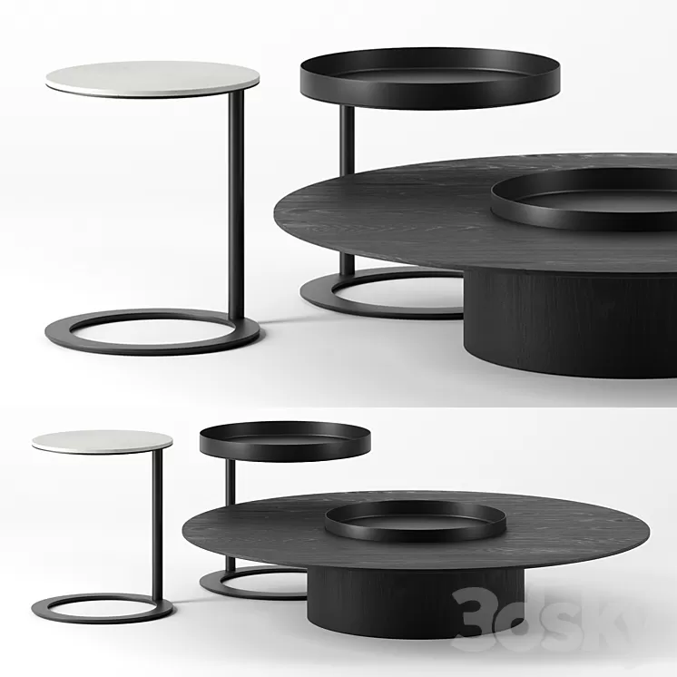 Tethys tables by Living Divani 3D Model