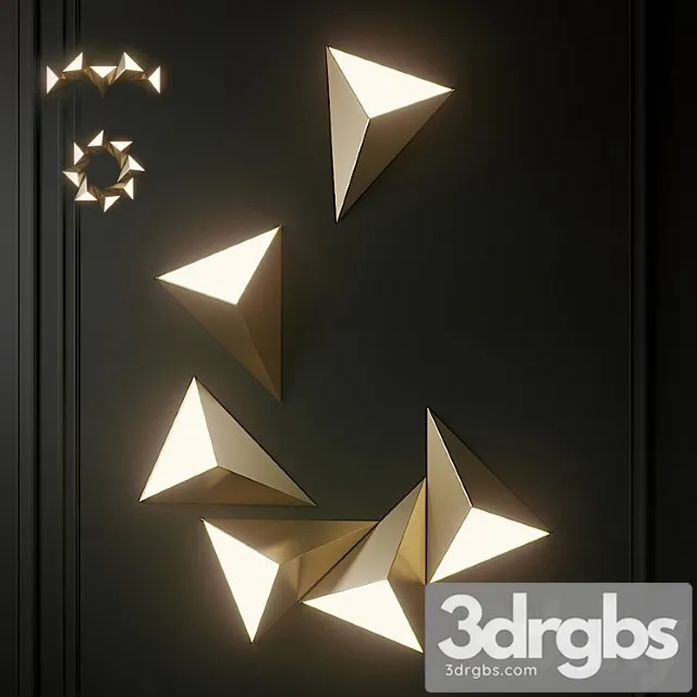 Tetra Wall Light By Cvl Luminaires 3D Model Free