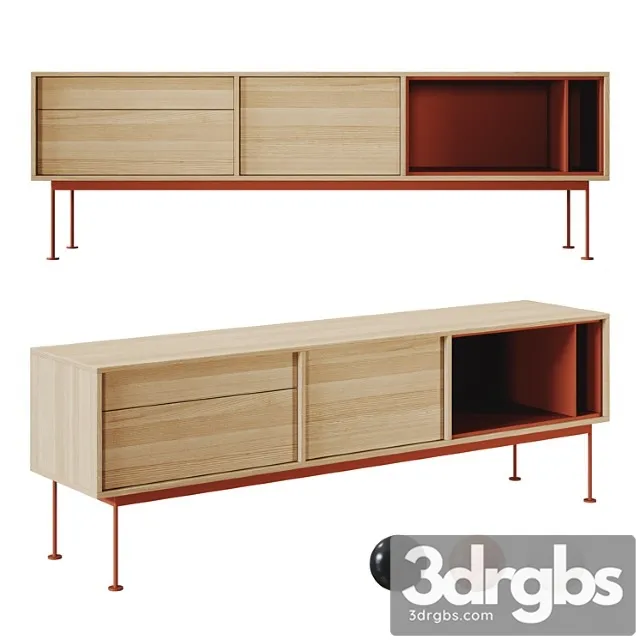 Teulat Yoko Tv Bench 3D Model Free