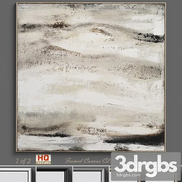 Textured Wall Art C 210 3D Model Download