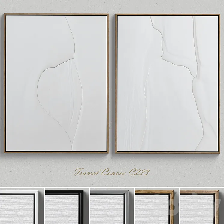 Textured Wall Art C-223 3D Model Free