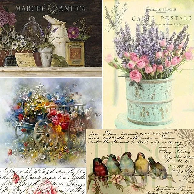 Textures in the style of Provence. vintage. etc. Free Download