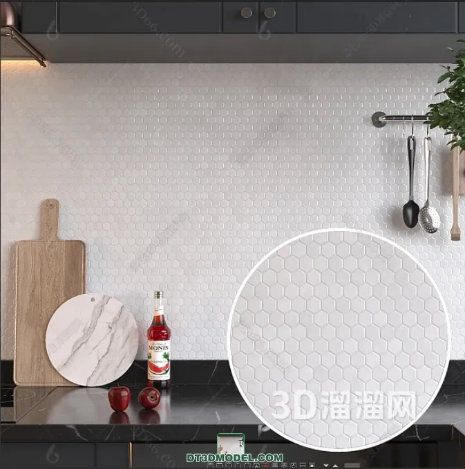 TEXTURES - MOSAIC - CORONA - 3D MODEL - 645