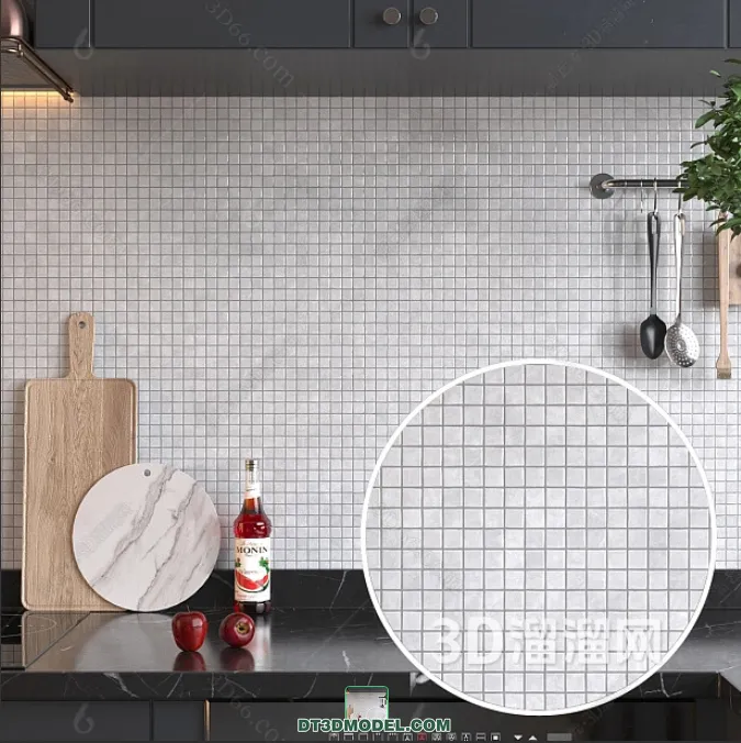 TEXTURES - MOSAIC - CORONA - 3D MODEL - 646