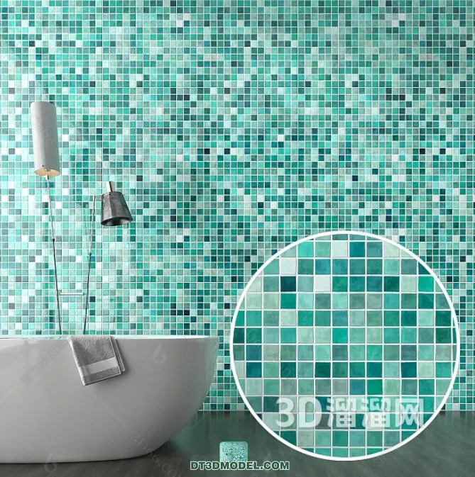 TEXTURES - MOSAIC - CORONA - 3D MODEL - 651