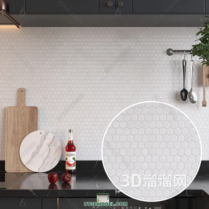 TEXTURES - MOSAIC - CORONA - 3D MODEL - 668