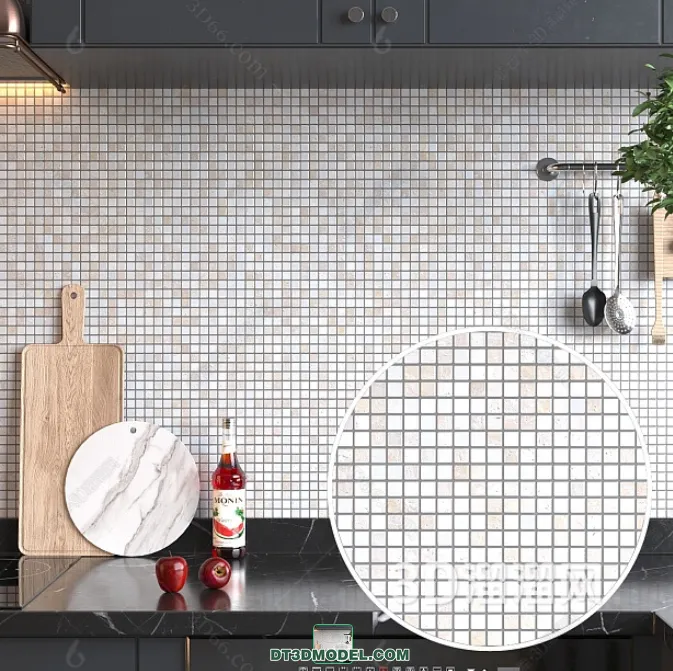 TEXTURES - MOSAIC - CORONA - 3D MODEL - 672