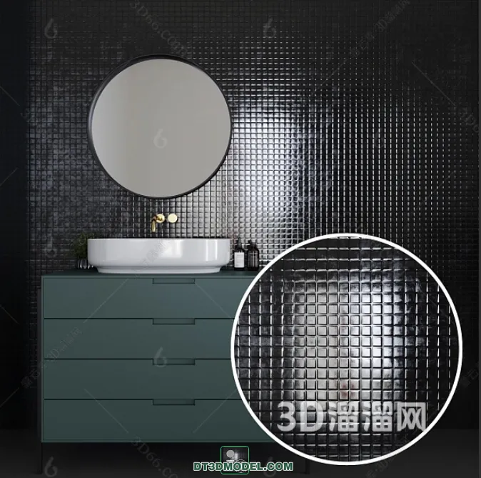 TEXTURES - MOSAIC - CORONA - 3D MODEL - 678