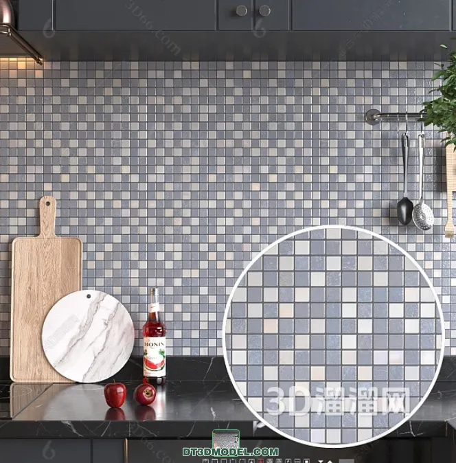 TEXTURES - MOSAIC - CORONA - 3D MODEL - 680