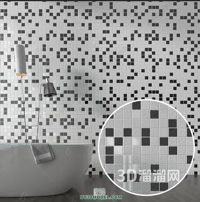 TEXTURES - MOSAIC - CORONA - 3D MODEL - 701