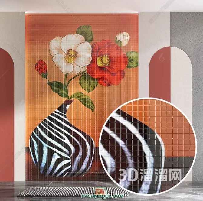 TEXTURES - MOSAIC - CORONA - 3D MODEL - 721