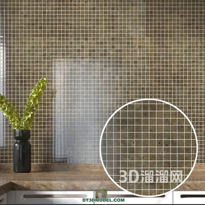 TEXTURES - MOSAIC - CORONA - 3D MODEL - 722