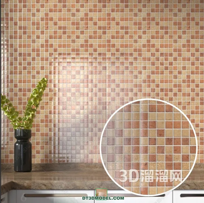 TEXTURES - MOSAIC - CORONA - 3D MODEL - 724