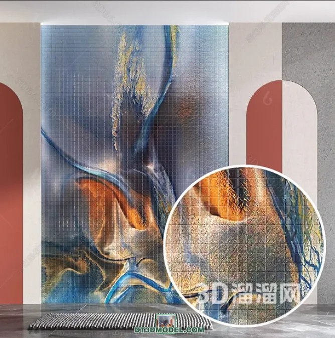 TEXTURES - MOSAIC - CORONA - 3D MODEL - 727