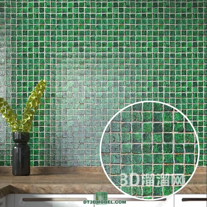 TEXTURES - MOSAIC - CORONA - 3D MODEL - 728