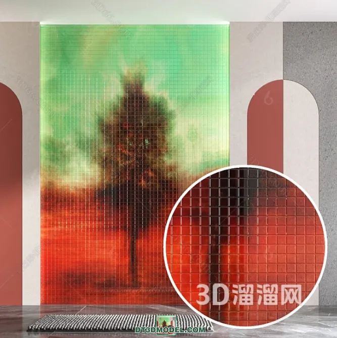 TEXTURES - MOSAIC - CORONA - 3D MODEL - 730